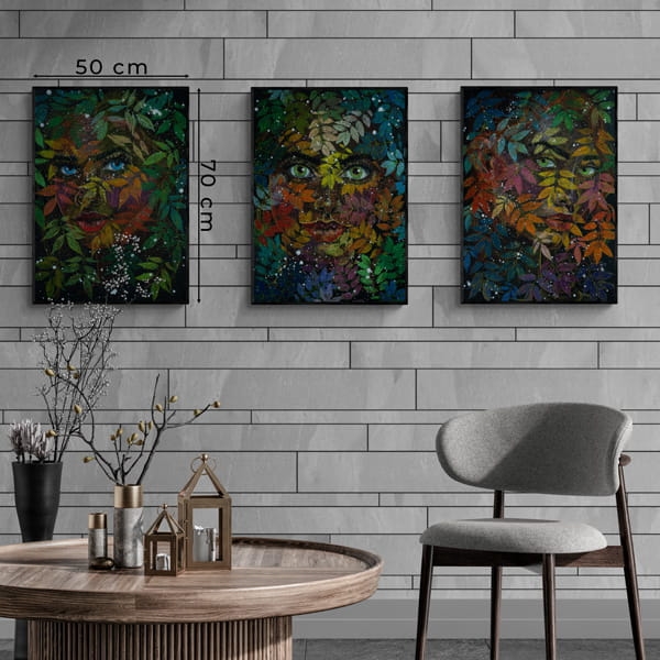 2Squares Art Studio, autorski plakat, plakat do salonu, plakat na sciane, Tanu, 50 x 70 cm, no pp