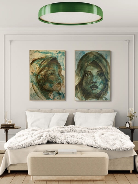 obrazy oryginalne Piłka nożna nie jest dla dziewczynek 70 x 100 cm 2Squares Art Studio