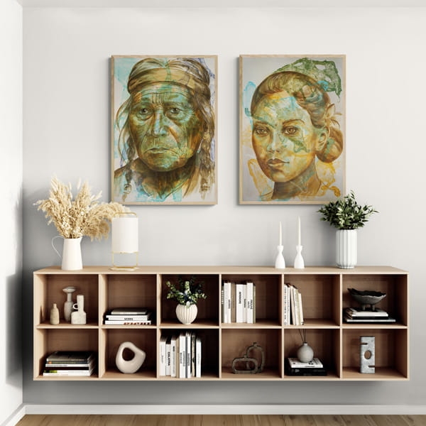 obrazy ręcznie malowane Twoim zadaniem jest znaleźć męża, a nie robić karierę 70 x 100 cm 2Squares Art Studio