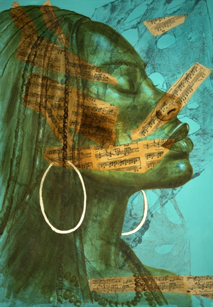 obrazy malowane na płótnie You will not silence me 100 x 70 cm 2Squares Art Studio