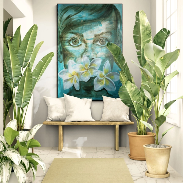 nowoczesny obraz do salonu I'm fine 150 x 100 cm 2Squares Art Studio