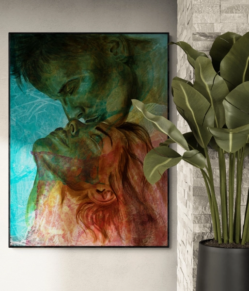 nowoczesny obraz do salonu  Close to You 120 x 90 cm 2Squares Art Studio