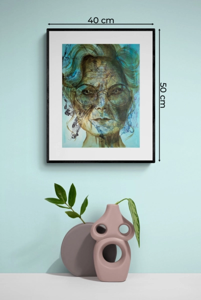 nowoczesne plakaty do salonu W tym wieku już nie wypada 40x50 cm 2Squares Art Studio