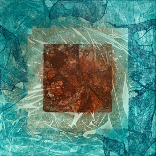 obrazy malowane na płótnie Burning inside 100x100 cm 2Squares Art Studio