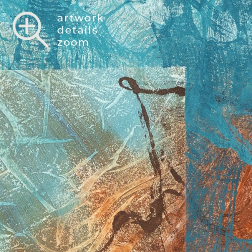 obrazy abstrakcyjne do salonu Between Tides 100x100 cm 2Squares Art Studio