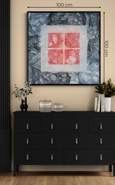duże plakaty na ścianę 100x100 cm Where all my pieces meet 2Squares Art Studio
