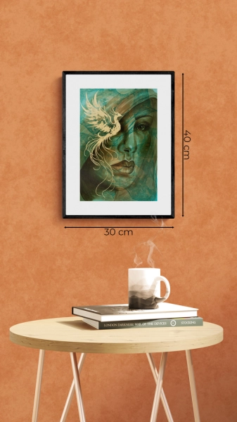 nowoczesne plakaty do salonu Born from the Ashes 30x40 cm 2Squares Art Studio Sylwia Bajsert-Bęczkowska