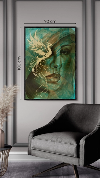 grafika nowoczesna Born from the Ashes 70x100 cm 2Squares Art Studio Sylwia Bajsert-Bęczkowska