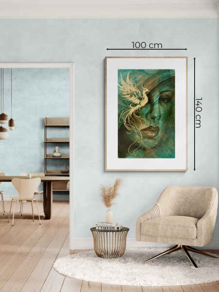 duże plakaty na ścianę Born from the Ashes 100x140 cm 2Squares Art Studio Sylwia Bajsert-Bęczkowska